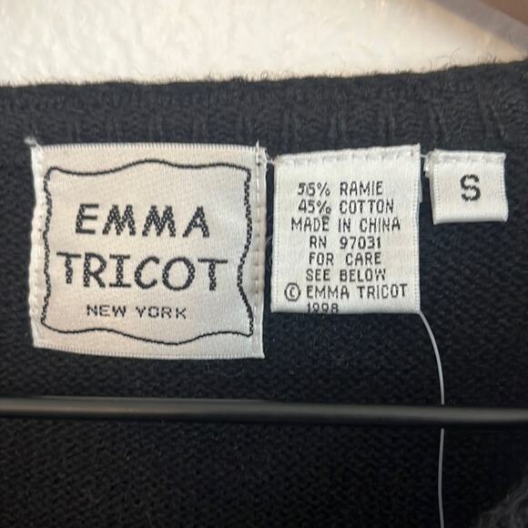 Vtg Knit Christmas Sweater Small Embroidered Novelty Cardigan Snowflakes Gifts - Picture 4 of 8